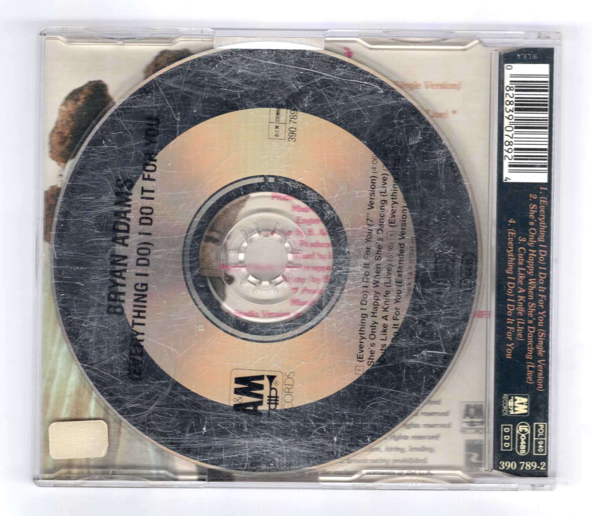 Bryan Adams - (Everything I Do) I Do It For You (CD) Singiel