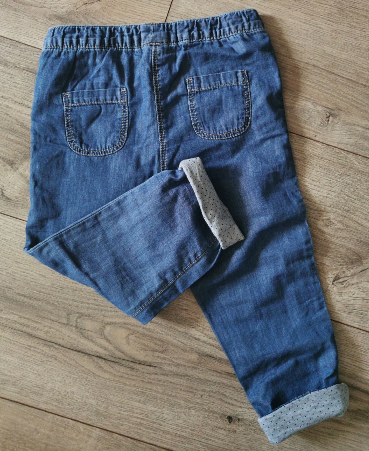 C&A spodnie jeans na podszewce, rozm. 80-92 cm