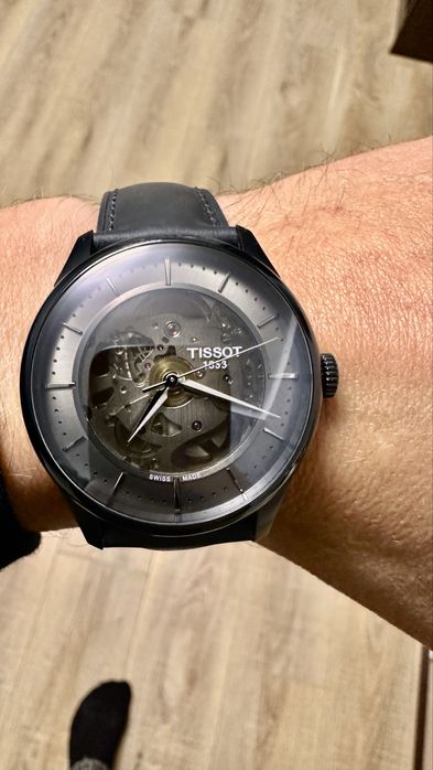 Tissot Chemin Des Tourelles Skeleton Black