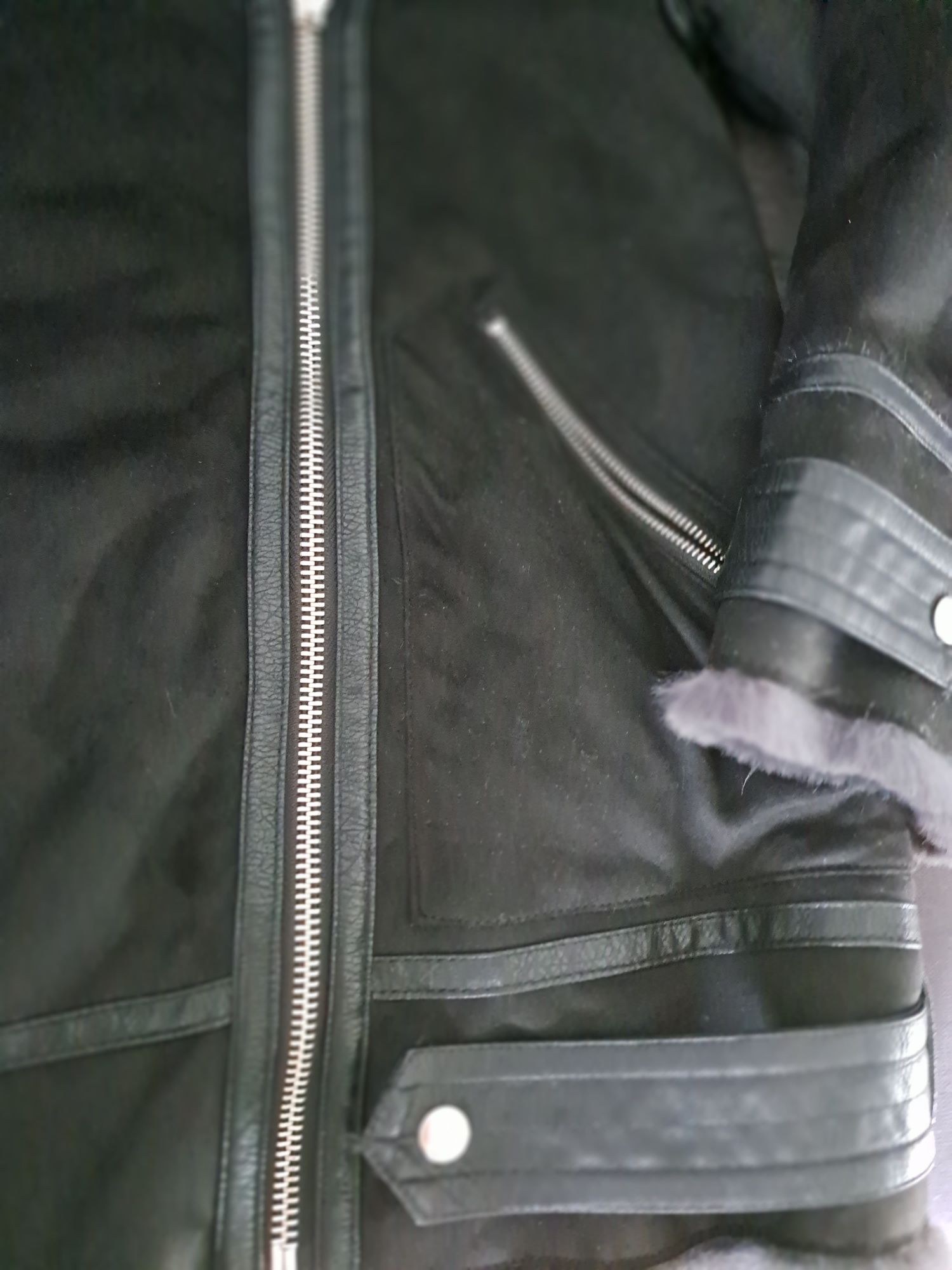 Kurtka biker zimowa