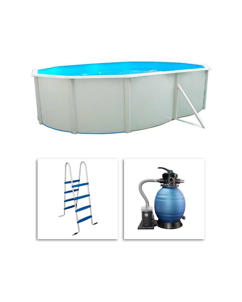 Piscina + Escada + Bomba 366X500 CM (NOVA)