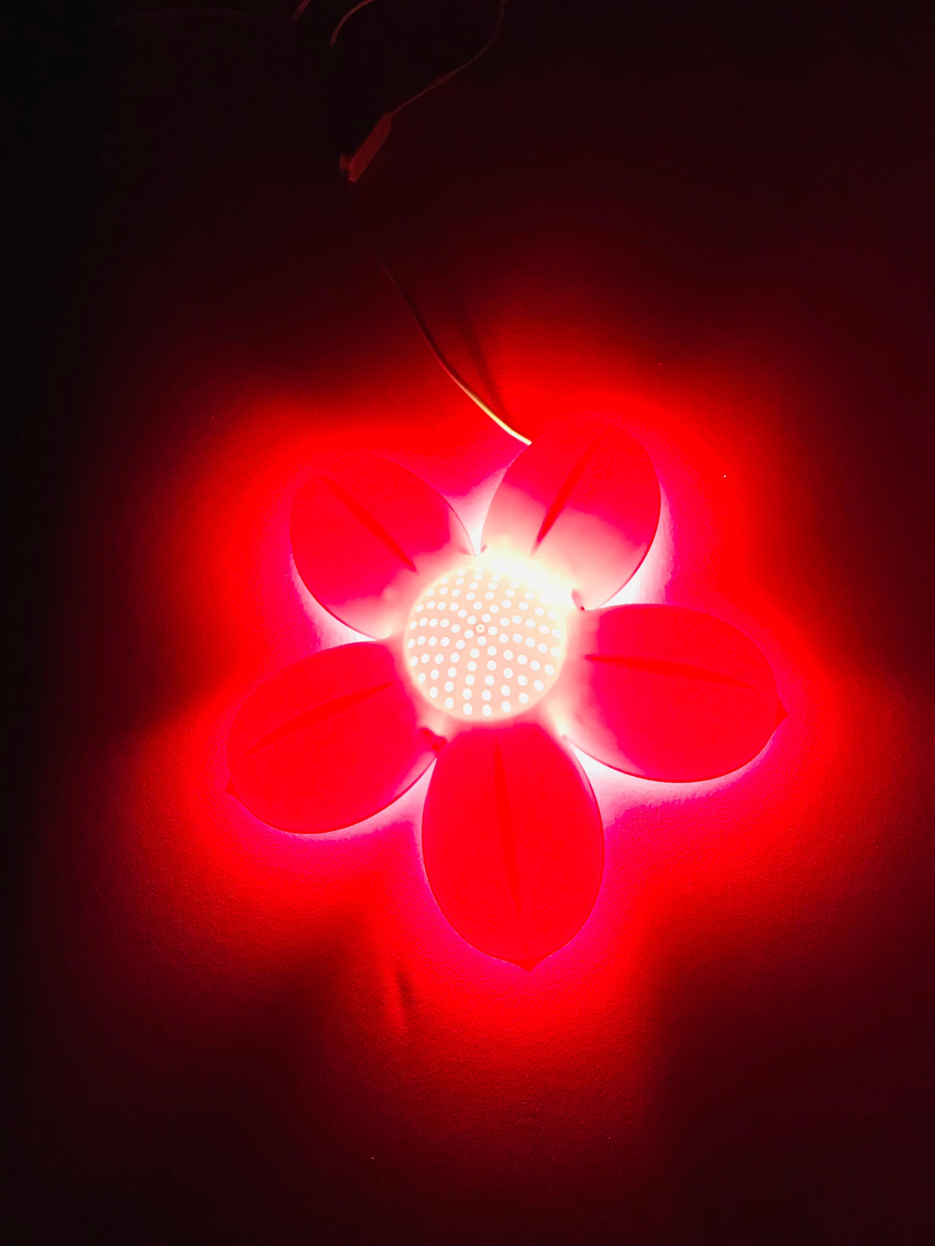 Lampka Ikea Smila Blomma różowy kwiatek
