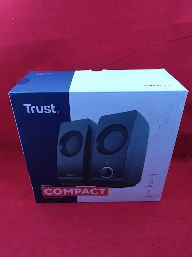 uszkodzony zestaw głośników 2.0 trust remo speaker set 8 w czarny