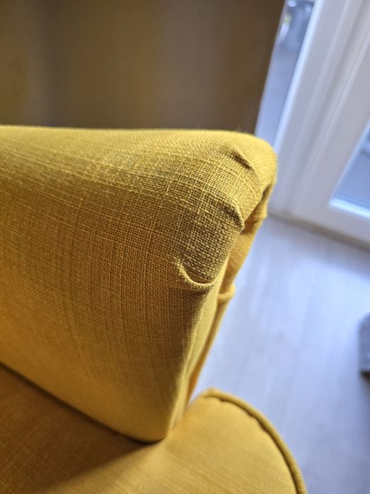 Fotel uszak Ikea Strandmon żółty