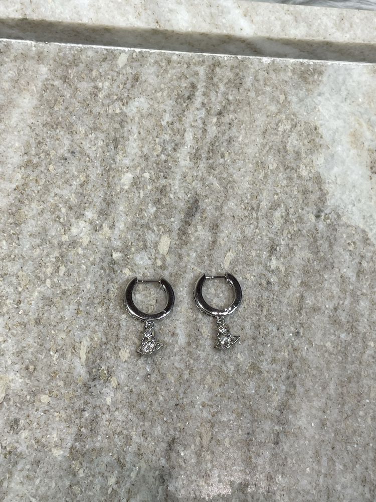 Vivienne Westwood Saturn Ring Earrings сережки серьги