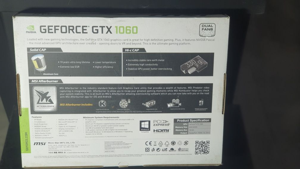 MSI GTX 1060 6Gb