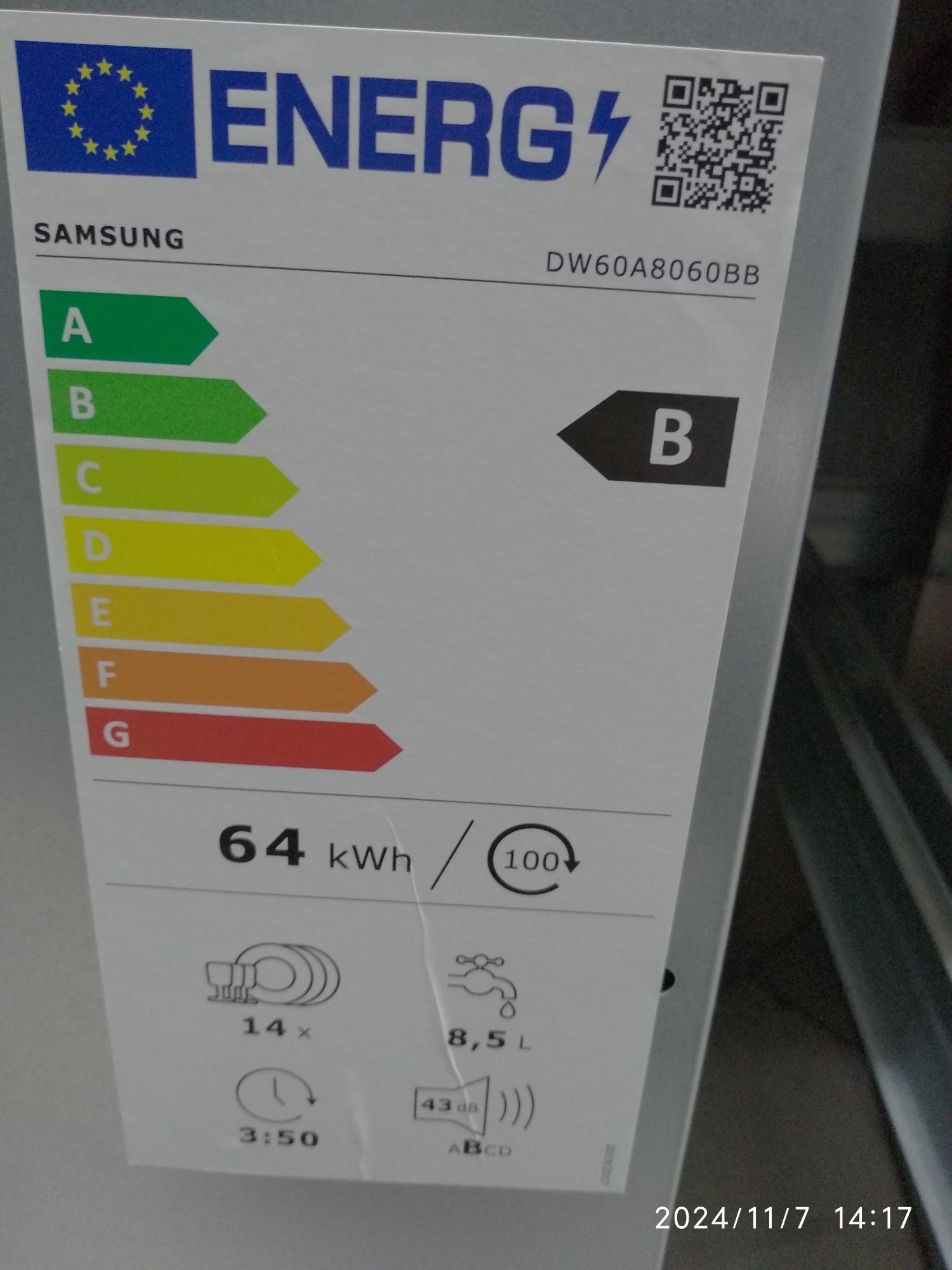 OUTLET Janki ul Wspólna 6 Zmywarka Samsung DW60A8050BB
