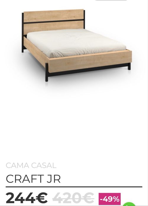 Cama com estrado