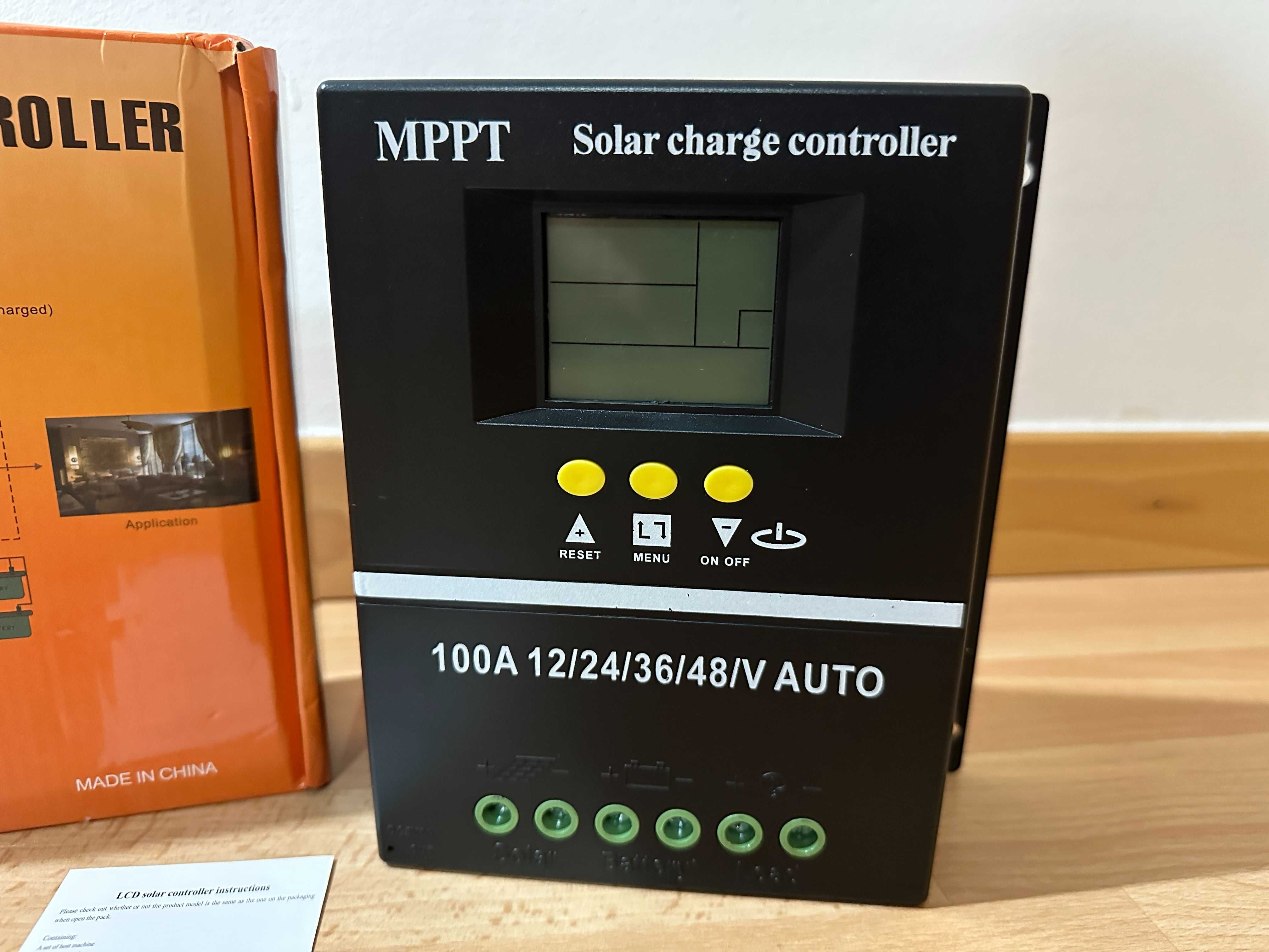 [NOVO] Controlador de Carga Solar MPPT + PWM • 100A • 12V a 48V