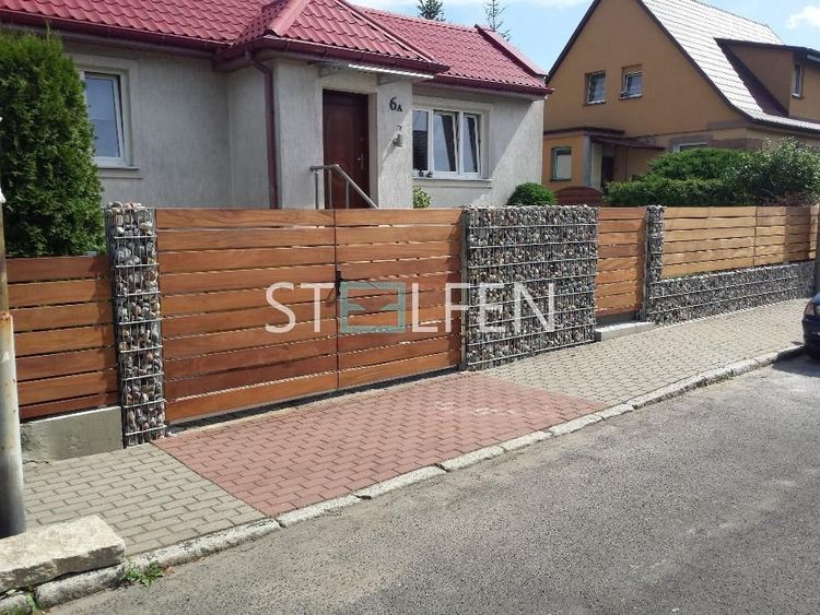 Gabiony, kosze gabionowe, ogrodzenie gabionowe, montaż gabionów