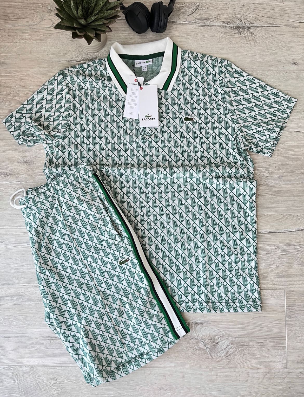 Dres Lacoste Monogram Light Green