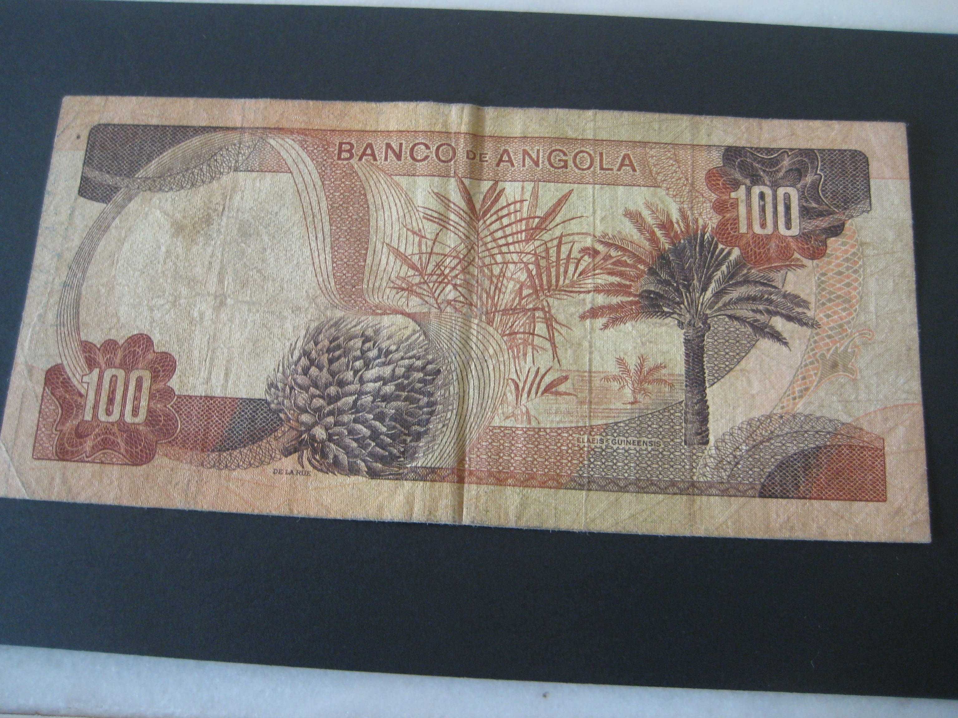 Nota Cem Escudos, Banco de Angola, 1972