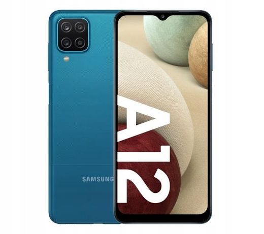 Nowy Samsung Galaxy A12 64GB Blue Komplet SM-A127DS
