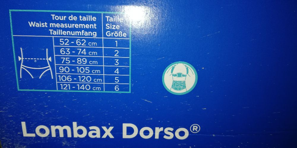 Gorset piersiowo,lędźwiowo,krzyżowy Lombax dorso