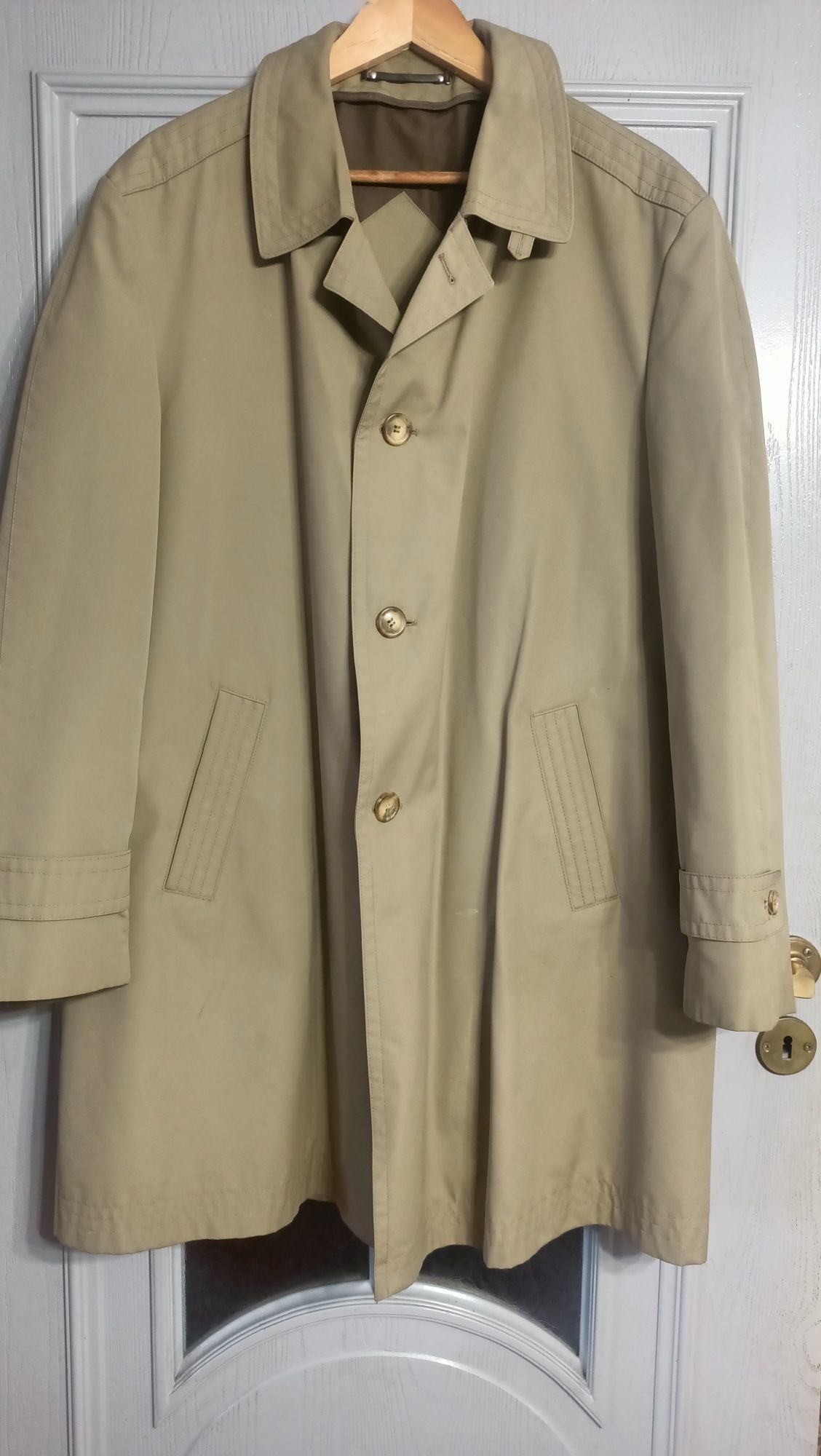 Elegancki płaszcz męski prochowiec r.52