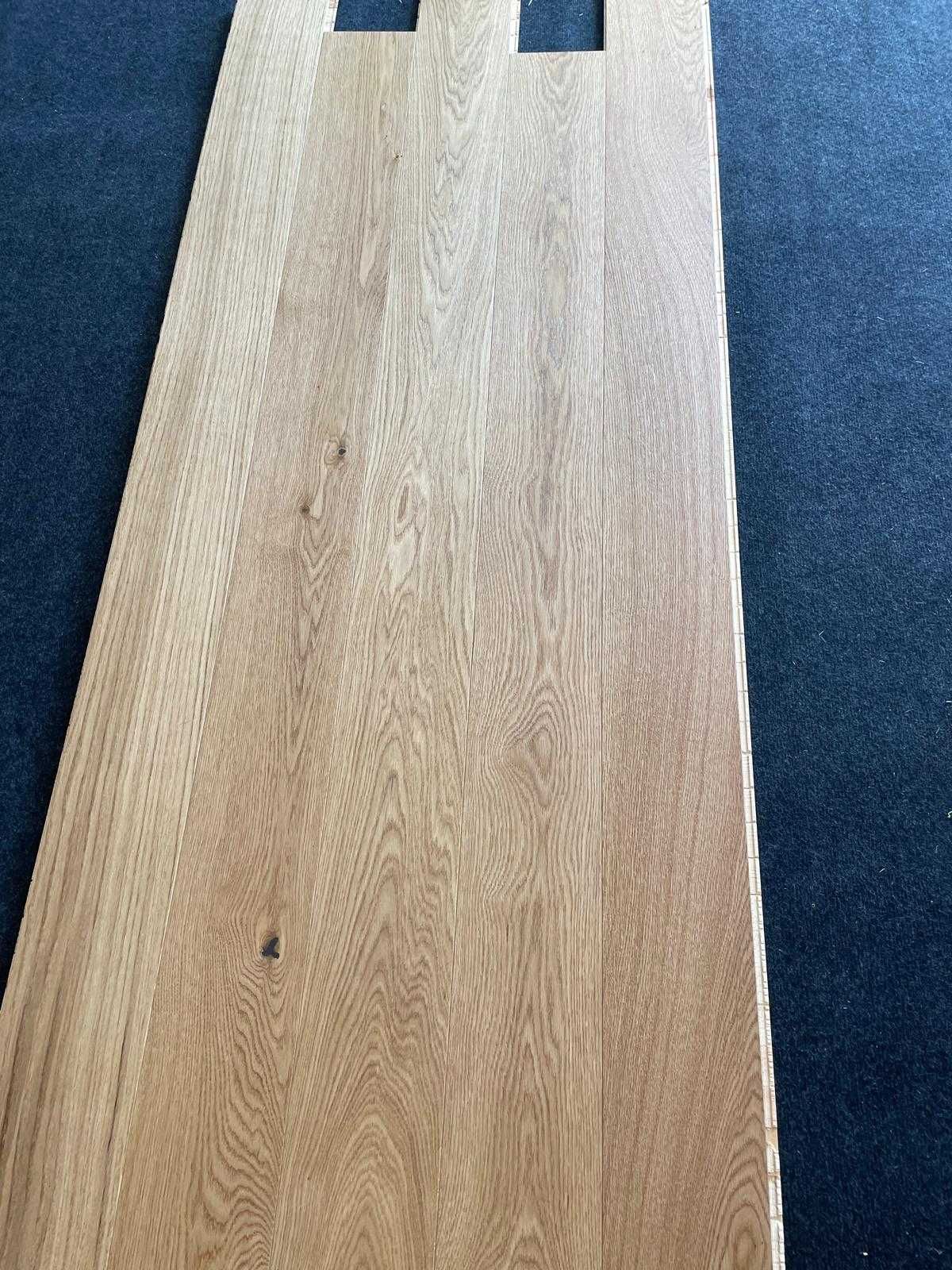 Podłoga drewniana dębowa 14x150x1900 Lakier