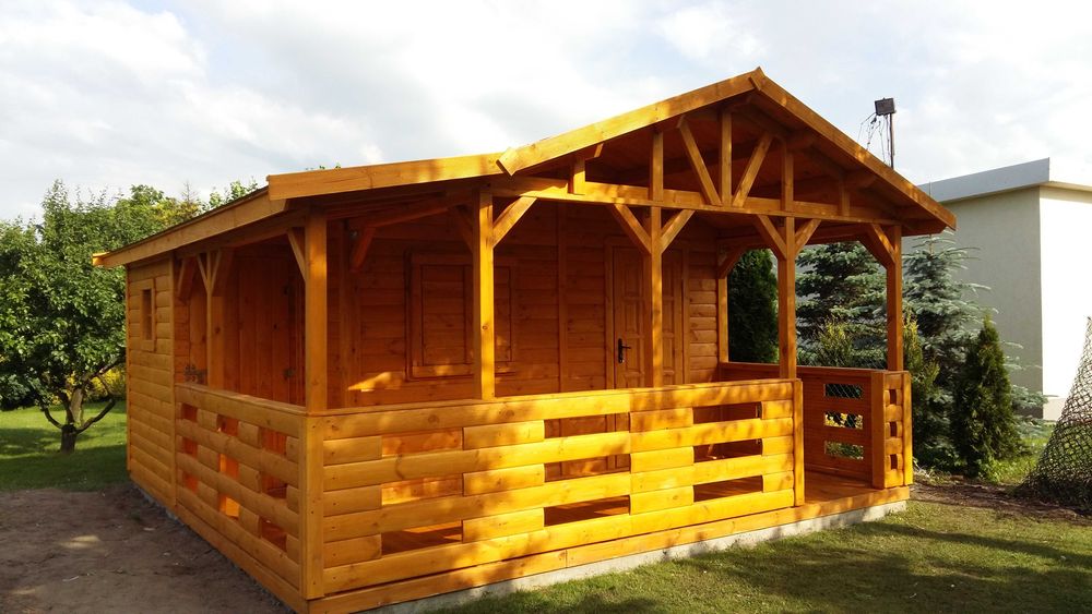 domek drewniany, domek ogrodowy, dom, o 35m2, parterowy, altanka