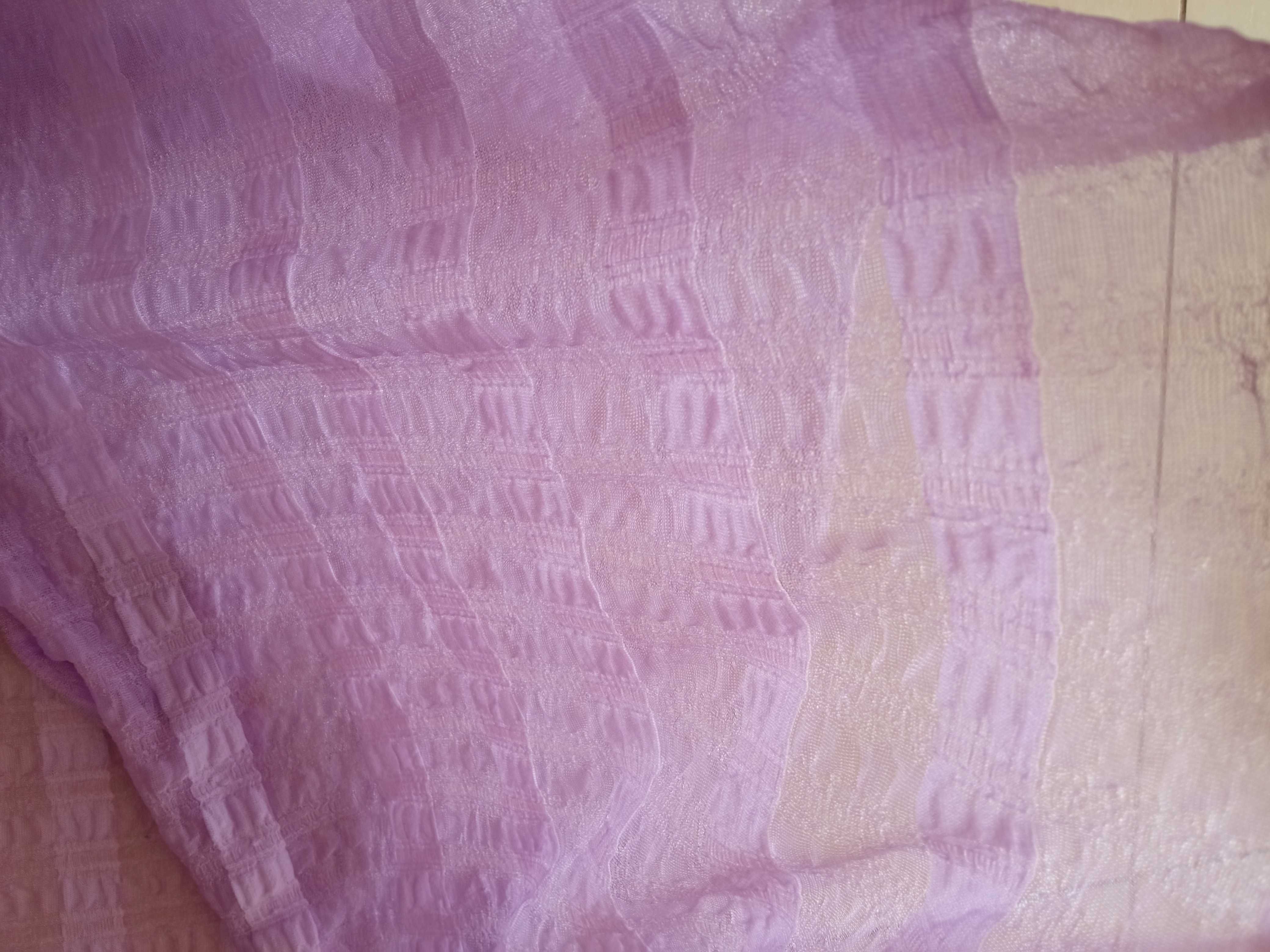 Damski szal fioletowy chusta elegancka fioletowa w paski 170 x 45