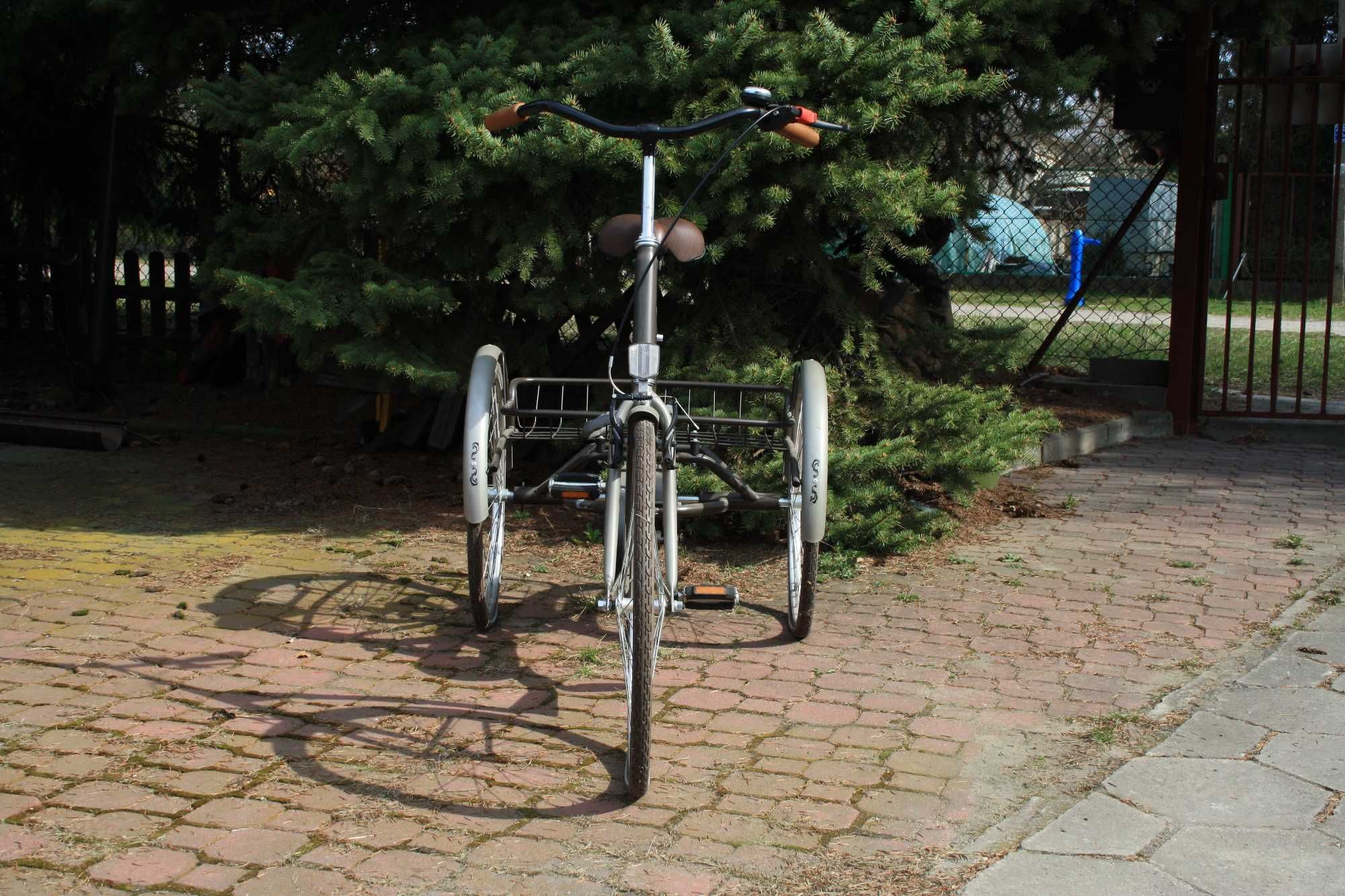 Rehabilitacyjny rower trójkołowy dla dorosłych w stylu RETRO VINTAGE