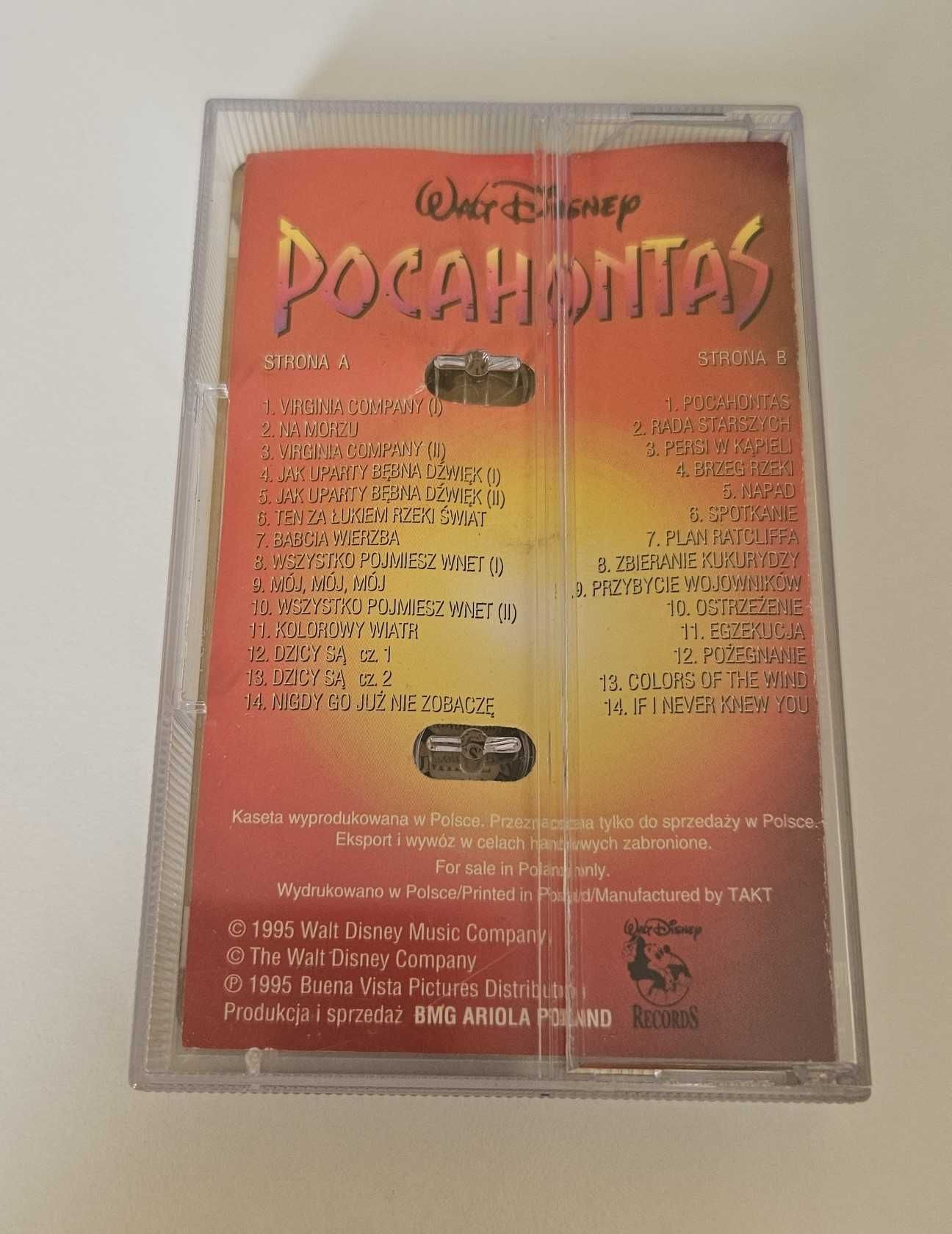 Kaseta Pocahontas Legenda Indiańska BMG Ariola 1997