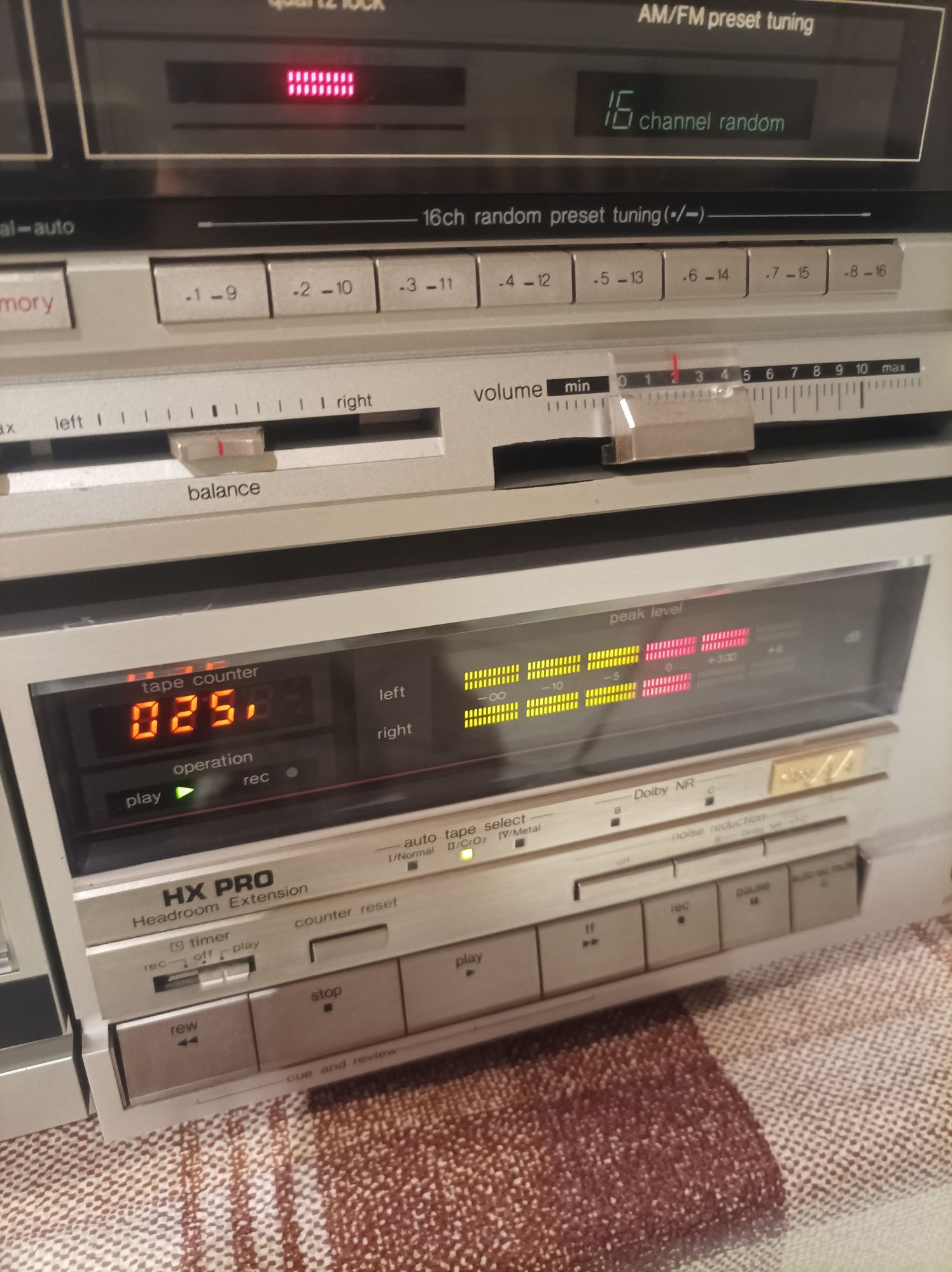 Amplituner Technics SA-190, vintage