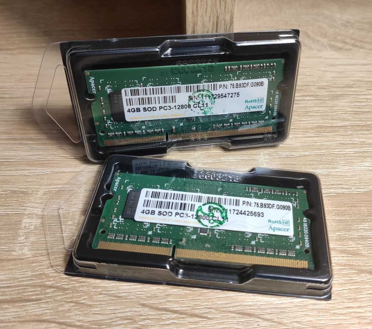 8gb 1600mhz ddr3 (комплект 4+4) в ноут/неттоп