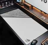 Білий коврик для миші з логотипом Asus Rog 600х350х2мм