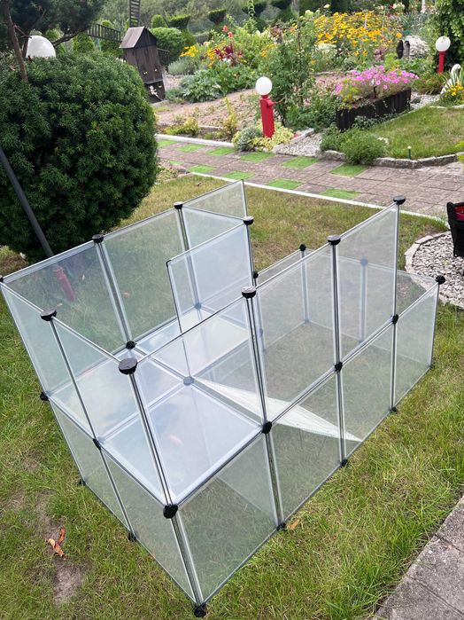 Duża klatka kojec wybieg dla świnki królika zwierząt panelowa NOWA