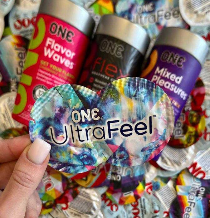 Презервативи ONE Ultrafeel 2 в 1 презерватив + лубрикант ван зі США