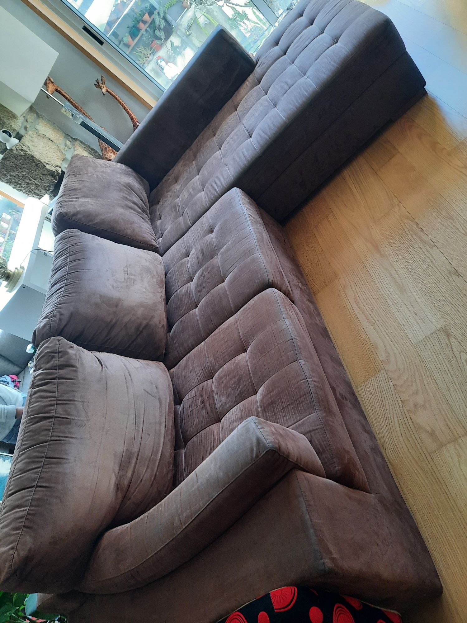 sofá com chaise long