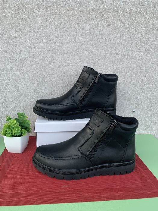 Шикарні Чоловічі зимові черевики кожані р45