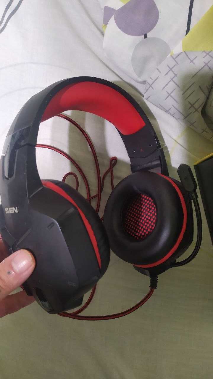 Навушники Ігрові Sven AP-G988MV Black/Red