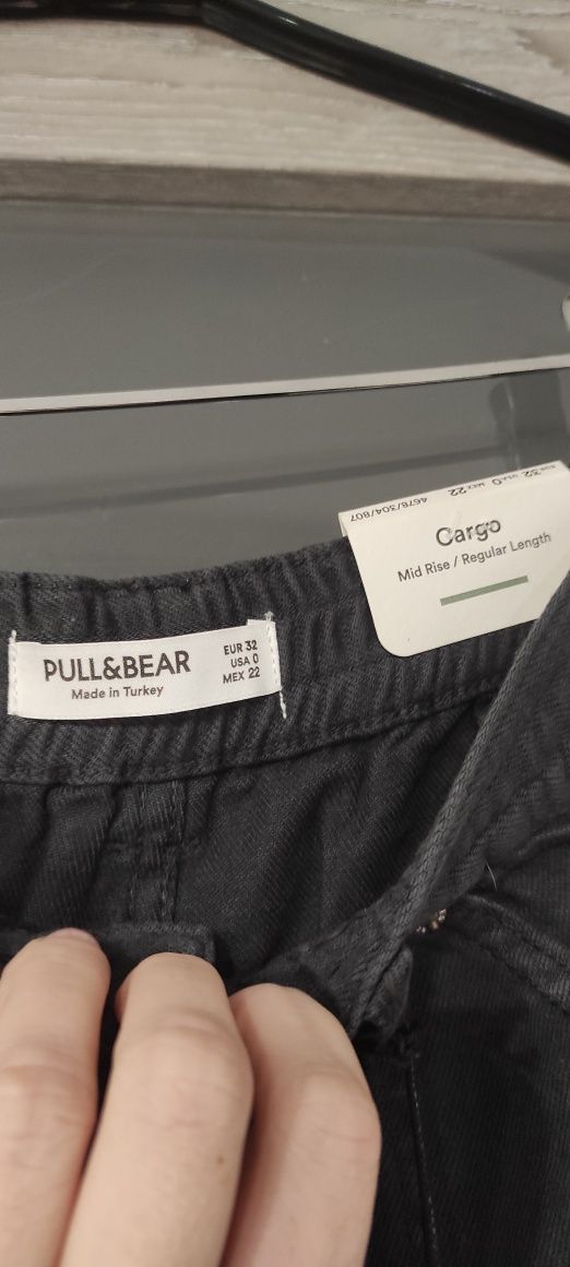 Spodnie damskie cargo Pull & Bear xxs