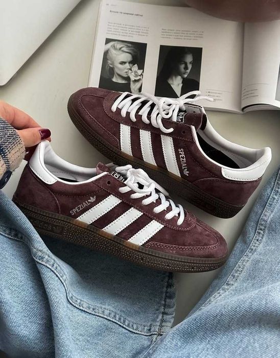 SALE! Кросівки Adidas Handball Spezial Brown White 36 37 38 39 40 41