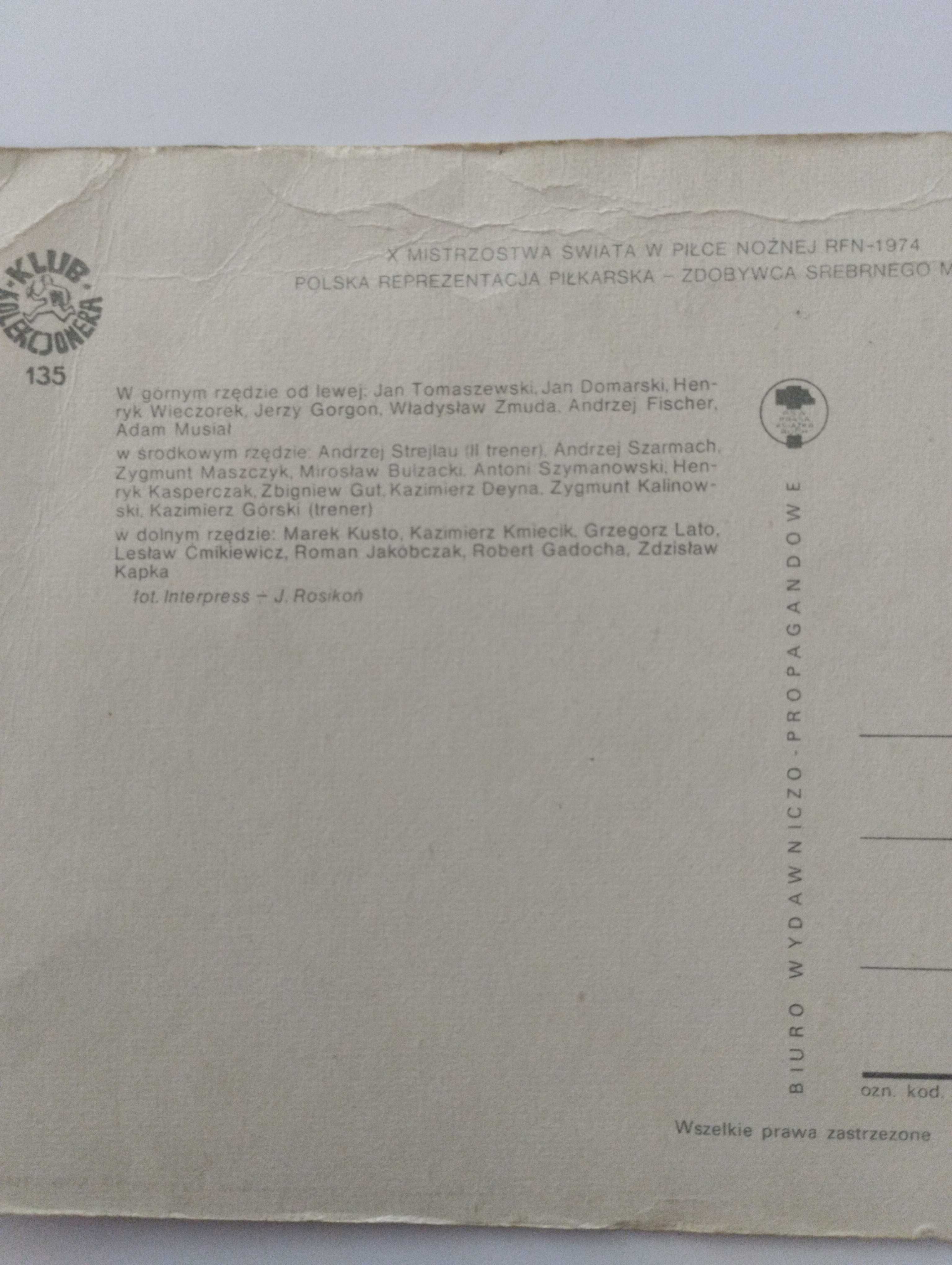 Zdjęcie reprezentacji x mistrzostwa świata w piłce nożnej RFN 1974