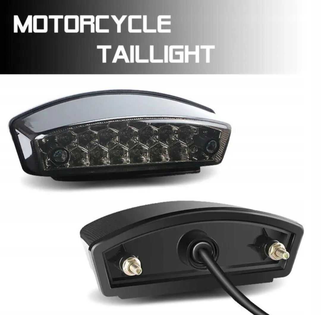 Lampa Tył Tylna do Quad Enduro Skuter Cross Motocykl LED Klosz Dmiony