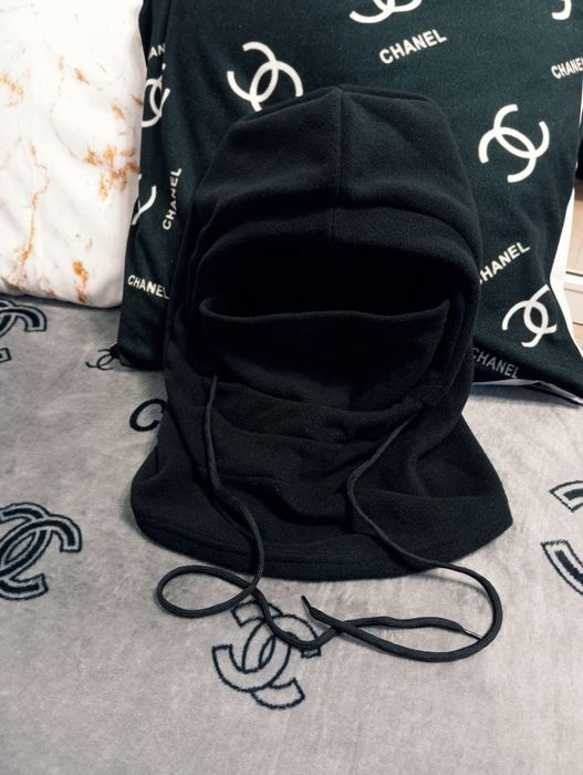 Czapka kominiarka czarna polarowa damska męska