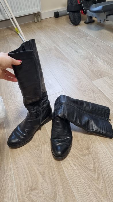 Шкіряні зимові сапоги