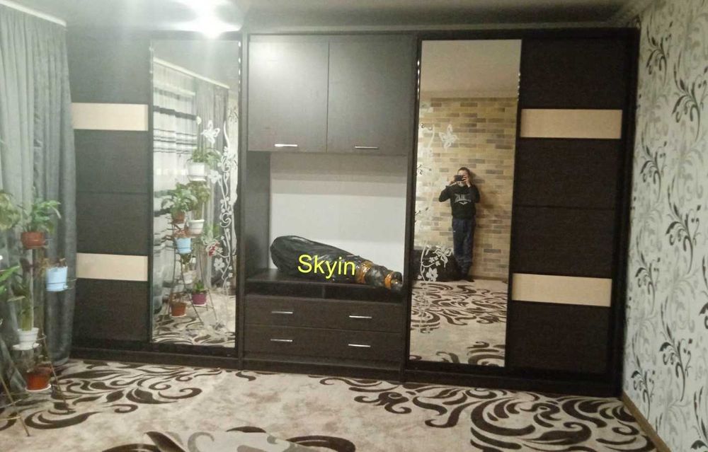 Шафи купе із секцією для телевізора по розмірам