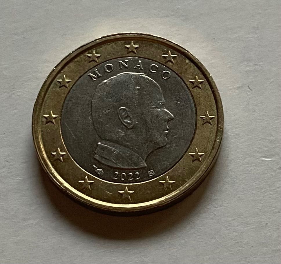 Moeda - 1 Euro / 1€ - Mónaco - 2022