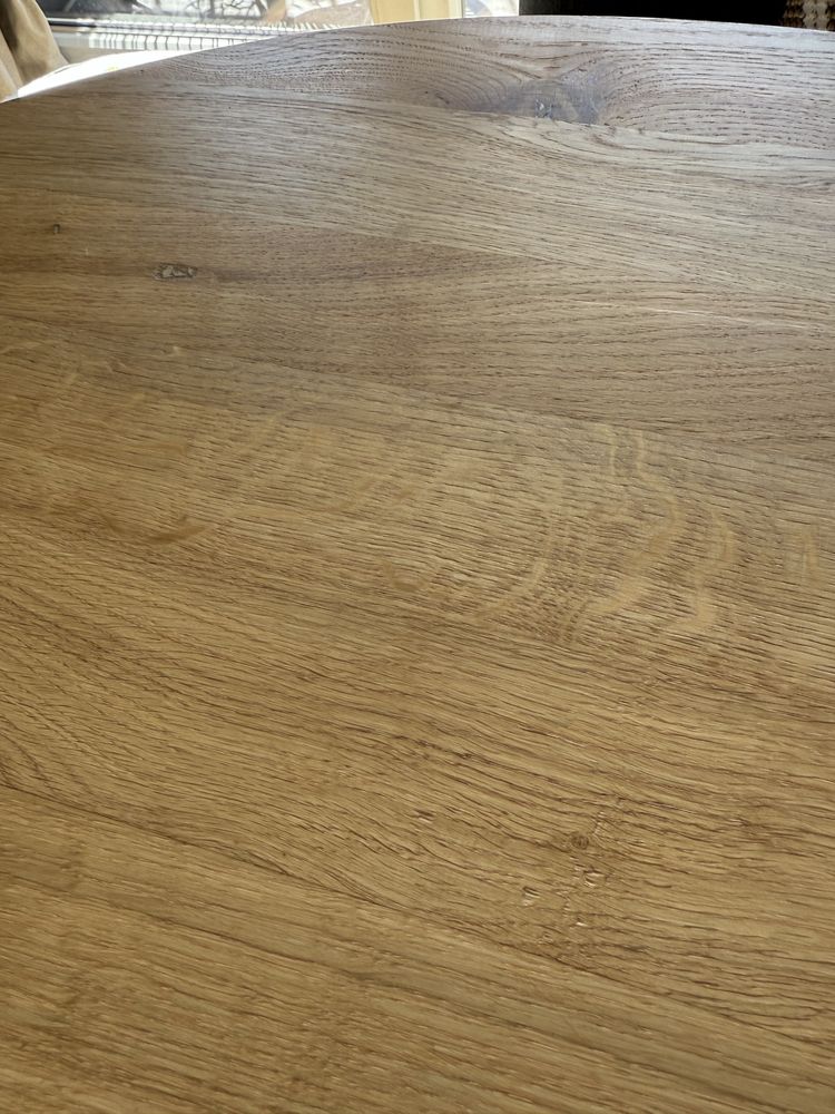REZERWACJA Dębowy, okrągły stół rozkładany 100cm