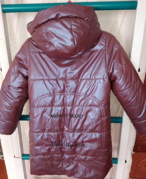 Зимове пальто для дівчинки на зріст 128-134