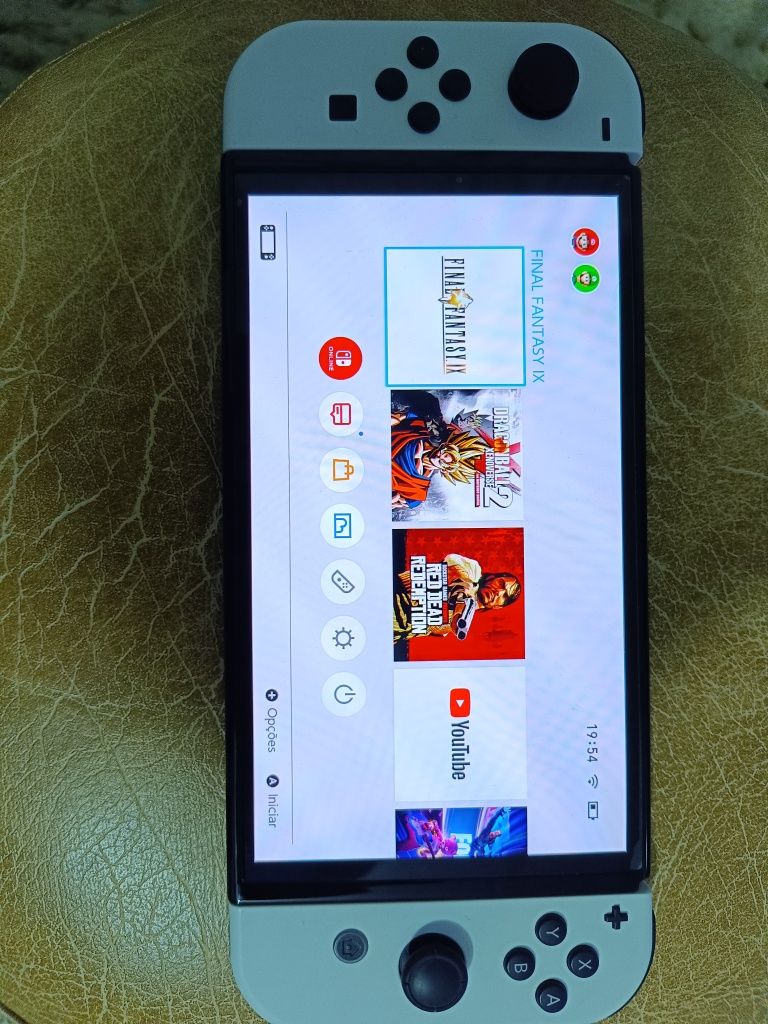 Nintendo switch OLED sem jogos como nova