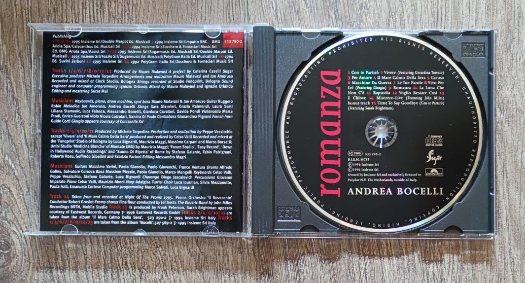 Andrea Bocelli - Romanza CD 1996