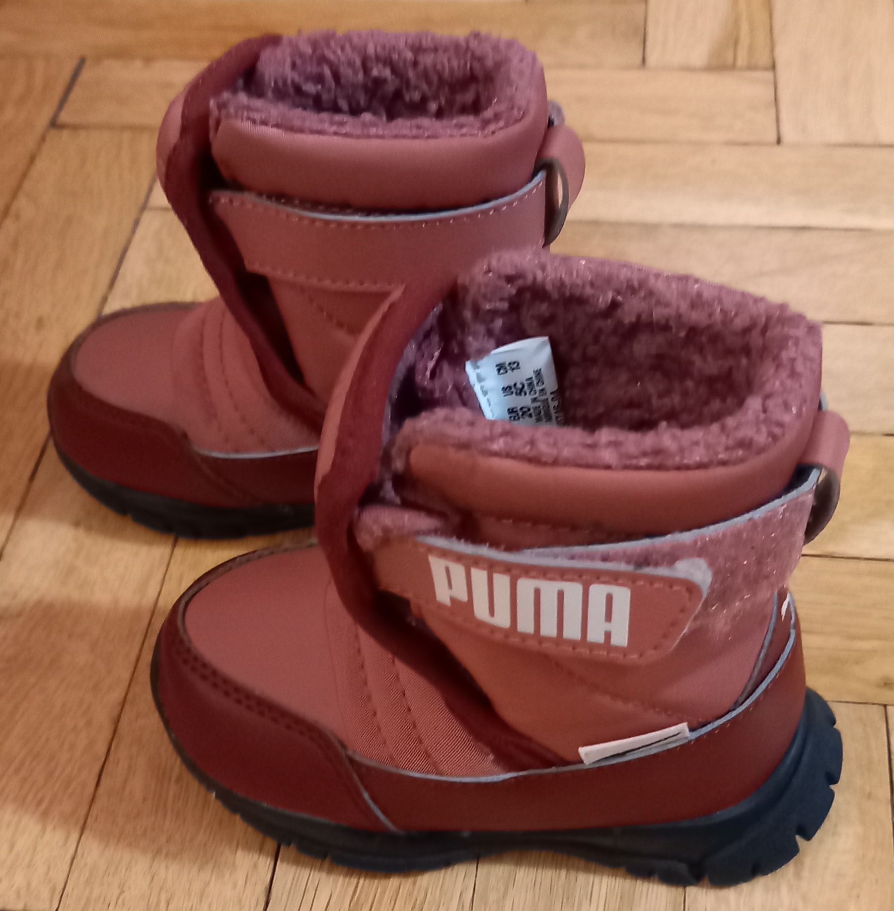 Buty śniegowce różowe Puma rozm. 20