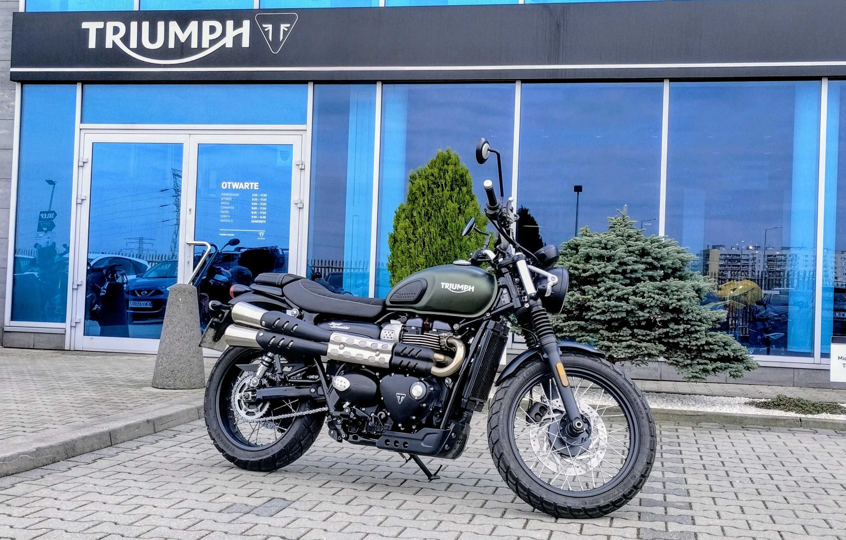 Triumph Street Scrambler 2019, polski salon, pełny serwis, super stan