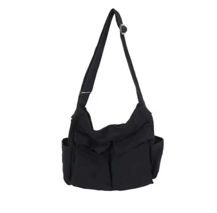 Сумка унисекс большая 2 цвета  в стиле харадзюку