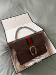 Mala Original GUCCI Dionysus Web Castanha