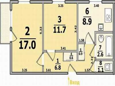 Сдаю 2 комн. квартиру на Салтовке.521.Метро-пешком.