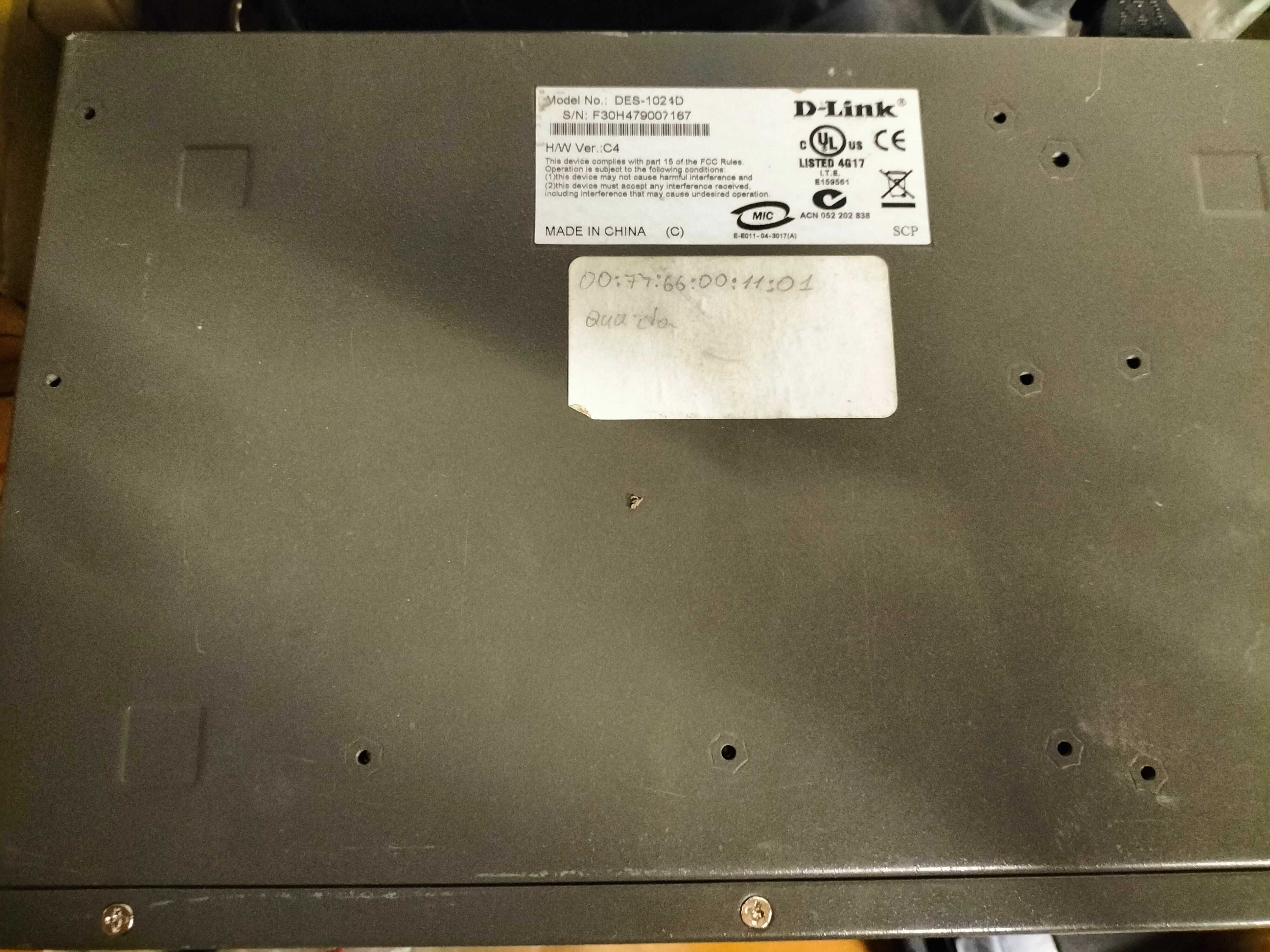 коммутатор свитч D-Link DES-1024D C4 24x10/100Mb !УПРАВЛЯЕМЫЙ! RRCP